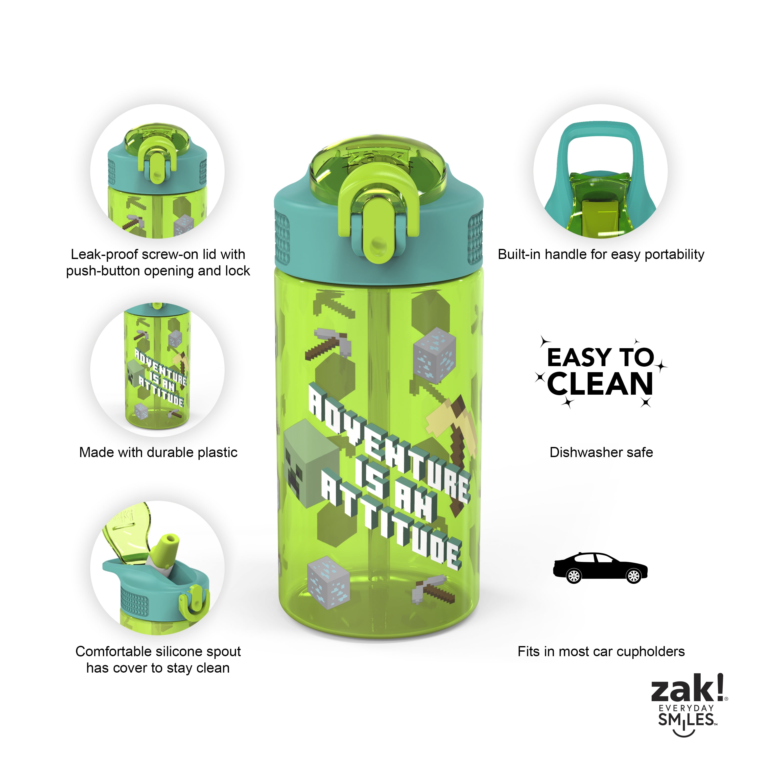 Zak! Designs Paw Patrol Pulltop Water Bottle - Shop Cups at H-E-B