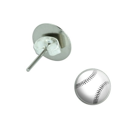 Stud Post Pierced Earrings - Baseball Pierced Stud Earrings