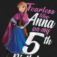 thumbnail image 3 of Frozen T-Shirt Adulte Intrépide comme Anna 5e Anniversaire, 3 of 6