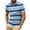 Light Blue4, variant on Jalioing Men's Pullover Golf Shirt Classic Striped Short Sleeve Collared T Shirt Summer Casual Button Tee Shirt