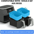 thumbnail image 3 of Lieonvis Air Fryer Silicone Pot for Ninja Foodi Dual DZ201 DZ401Reusable Air Fryer Silicone Basket for Ninja 8 QT Air Fryer Basket,Air Fryer Accessories, 3 of 10