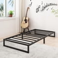thumbnail image 6 of Lutown-Teen 9 inch Twin Bed Frames, Heavy Duty Metal, No Box Spring Needed, Noise Free, Easy Assembly, Black, 6 of 7