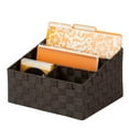 thumbnail image 3 of Honey-Can-Do Double Woven Polypropylene Desk Organizer, Espresso, 3 of 6