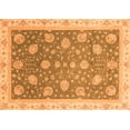 thumbnail image 1 of Ahgly Company Indoor Rectangle Oriental Orange Traditional Area Rugs, 2' x 5', 1 of 4