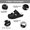 thumbnail image 3 of Cyiecw Unisex Garden Clogs Shoes Womens Mens Sandals Breathable Anti-Slip Beach Slippers Outdoor Pool Quick Dry Casual Sandals, 3 of 6
