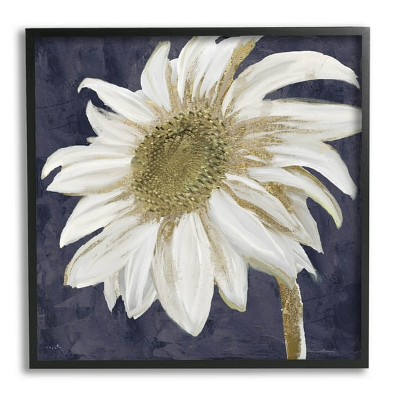 Stupell Industries Distressed Daisy Petals Graphic Art Black Framed Art Print Wall Art, Design by Sophie 6