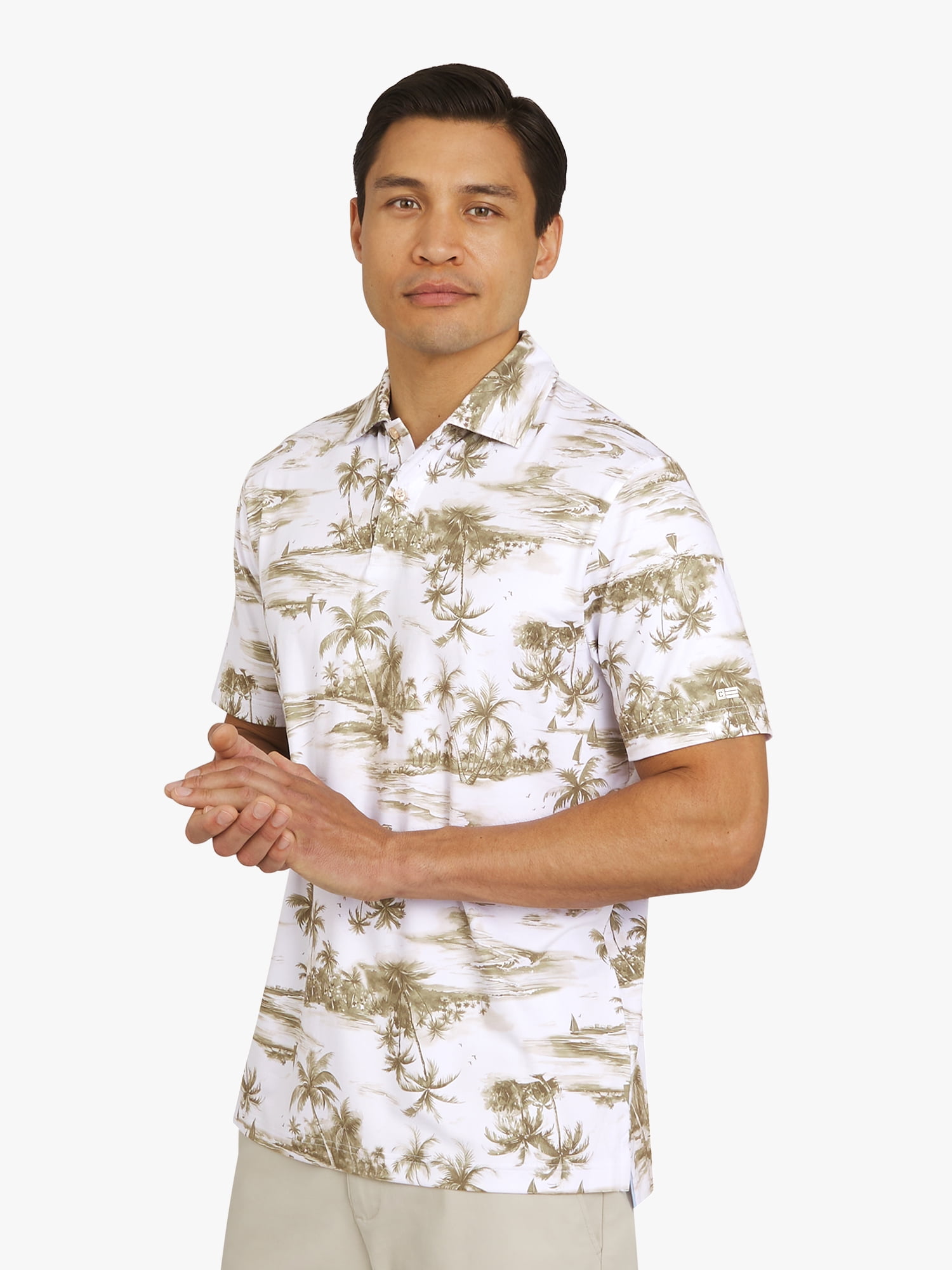 Chaps Men's and Big Men's Everyday Performance Printed Polo Shirt, Sizes S-3XL