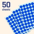 thumbnail image 3 of Paquete De 2000 Pegatinas Circulares De Puntos Redondos De 3/4" - Azul, 3 of 5