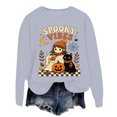 thumbnail image 6 of Venzia Women Cute Fall Sweatshirt, Retro Pumpkin Black Cat Cartoon Graphic Crewneck Casual Autumn Pullover Top, 6 of 6