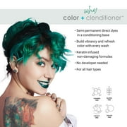 Keracolor Semi Permanent Hair Dye 3 in 1 Clenditioner, Emerald, 12 fl oz