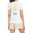 thumbnail image 1 of Halogen Women's Happy Place Graphic Tee White Size M, 1 of 1