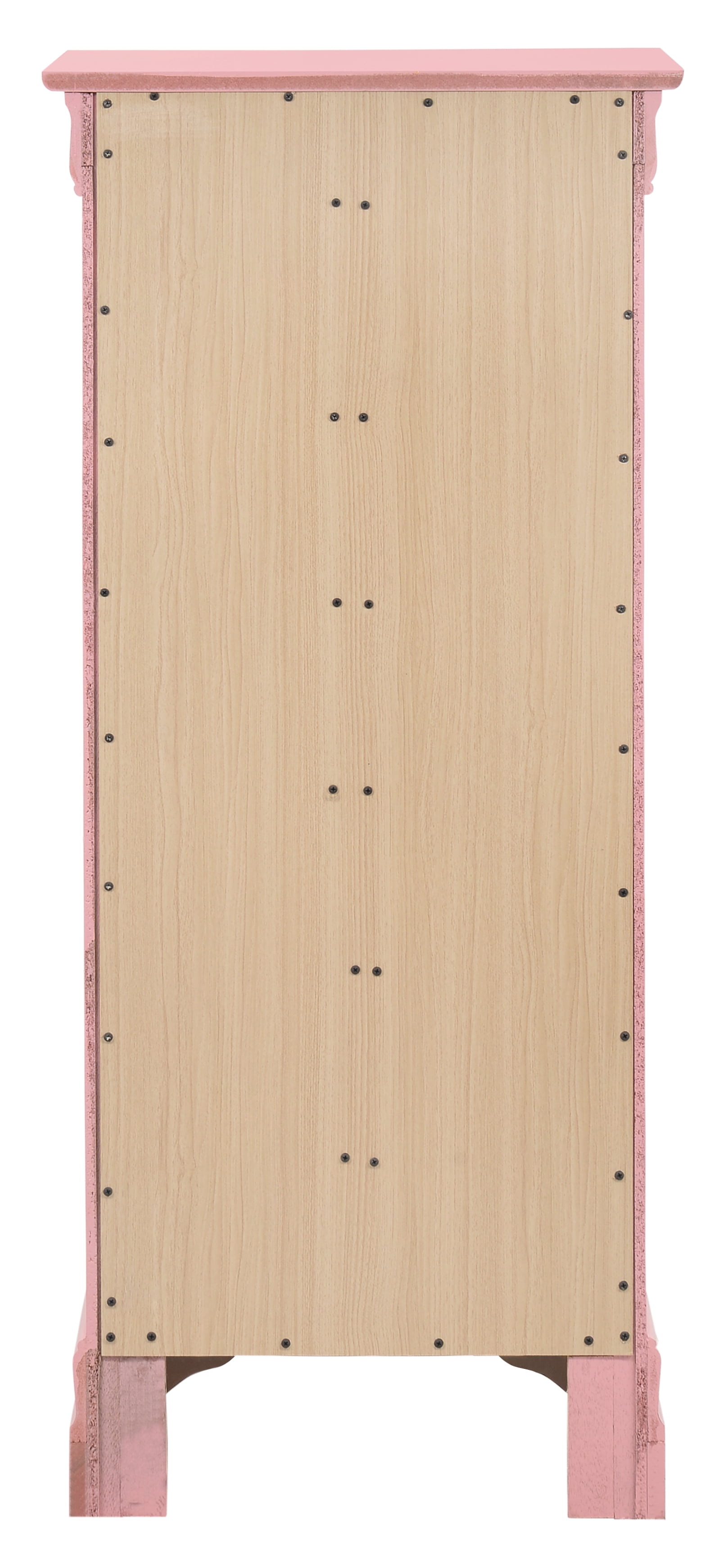 Glory Furniture Louis Phillipe Lingerie Chest in Pink Color