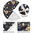 thumbnail image 5 of FMSHPON Halloween Skulls Pumpkin Xmas Christmas Tree Skirt Stand Mat for Holiday Party Decoration Indoor Outdoor 48 inches, 5 of 6