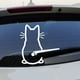 thumbnail image 5 of Adorno de vinilo para el limpiaparabrisas del coche con un simpático gatito, calcomanía con diseño animal de gato para decorar la ventana del coche o el portátil, 5 of 6