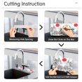 thumbnail image 5 of Yayeee Faucet Mat for Kitchen Sink 30" Diatomite Long Splash Guard Pad, White Streets, 5 of 7