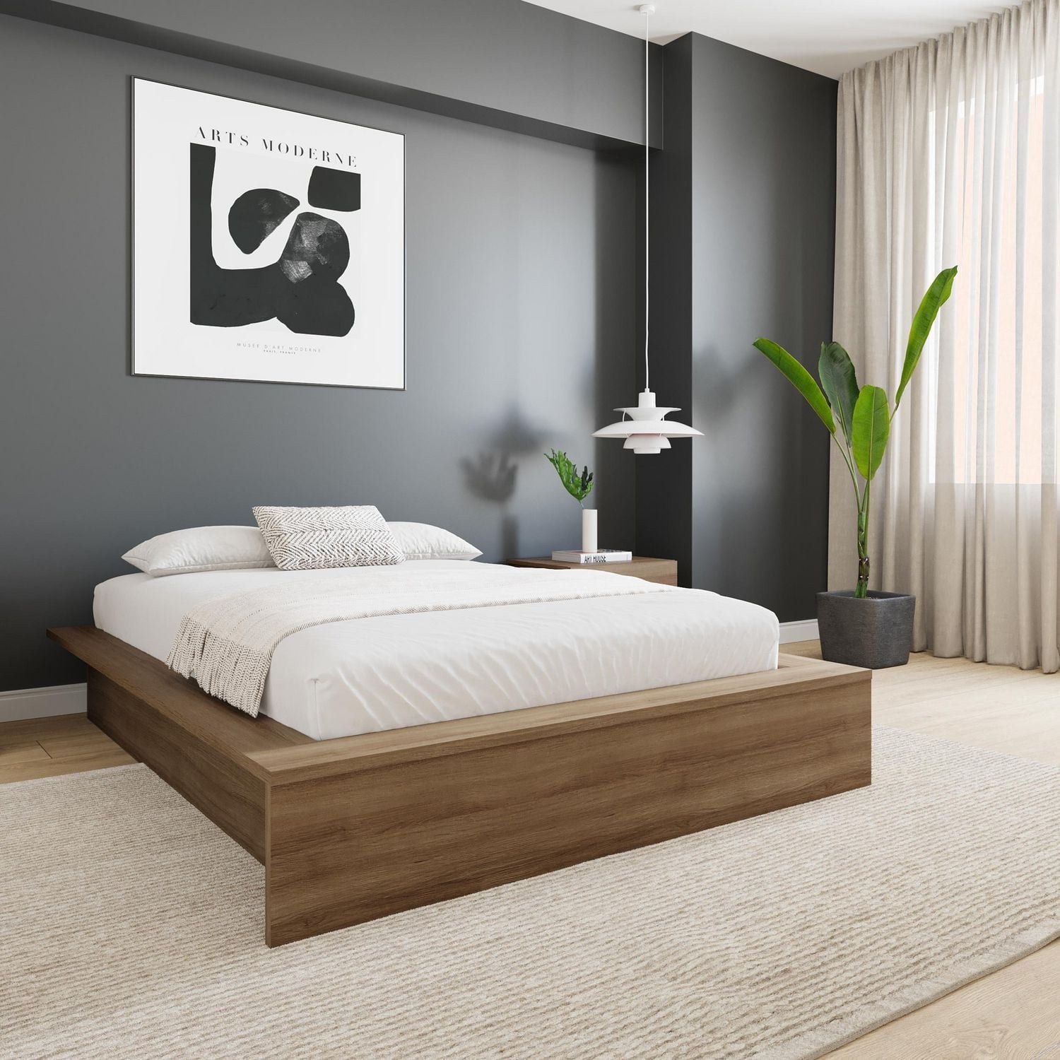 Nexera James Platform Bed