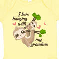 thumbnail image 4 of Inktastic Hanging with My Grandma Boys or Girls Baby Bodysuit, 4 of 5