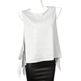 thumbnail image 4 of BiZtdJrK Débardeurs Tendance pour Femmes, Sans Manches, Col Rond, Légers, Amples, pour Gym, Sport, Blanc, Taille Unique, 4 of 9