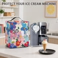 thumbnail image 3 of ZIATUBLES Ice Cream Maker Dust Cover-Watercolor Flower Print with Front Pockets, Kitchen Appliance Decor Protector Cover for Countertop Compatible with Ninja NC501/NC301, 15.35" x 9.84" x 18.11", 3 of 6
