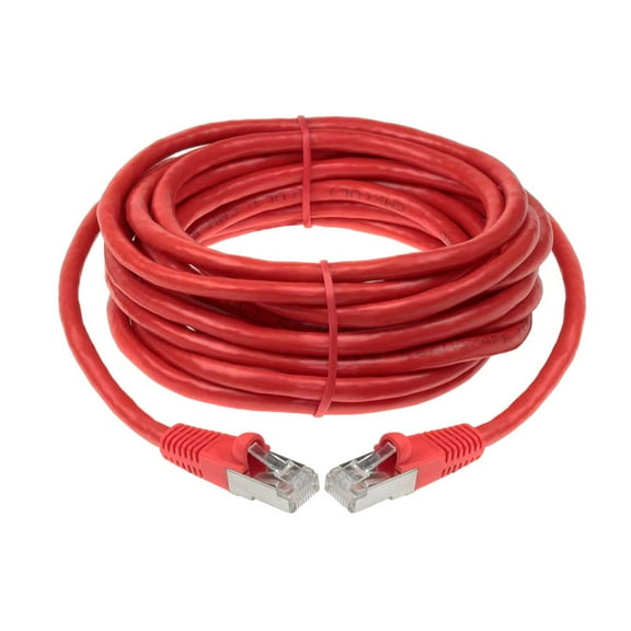 SF Cable Cat6 Shielded Ethernet Cable, 75 feet - Red