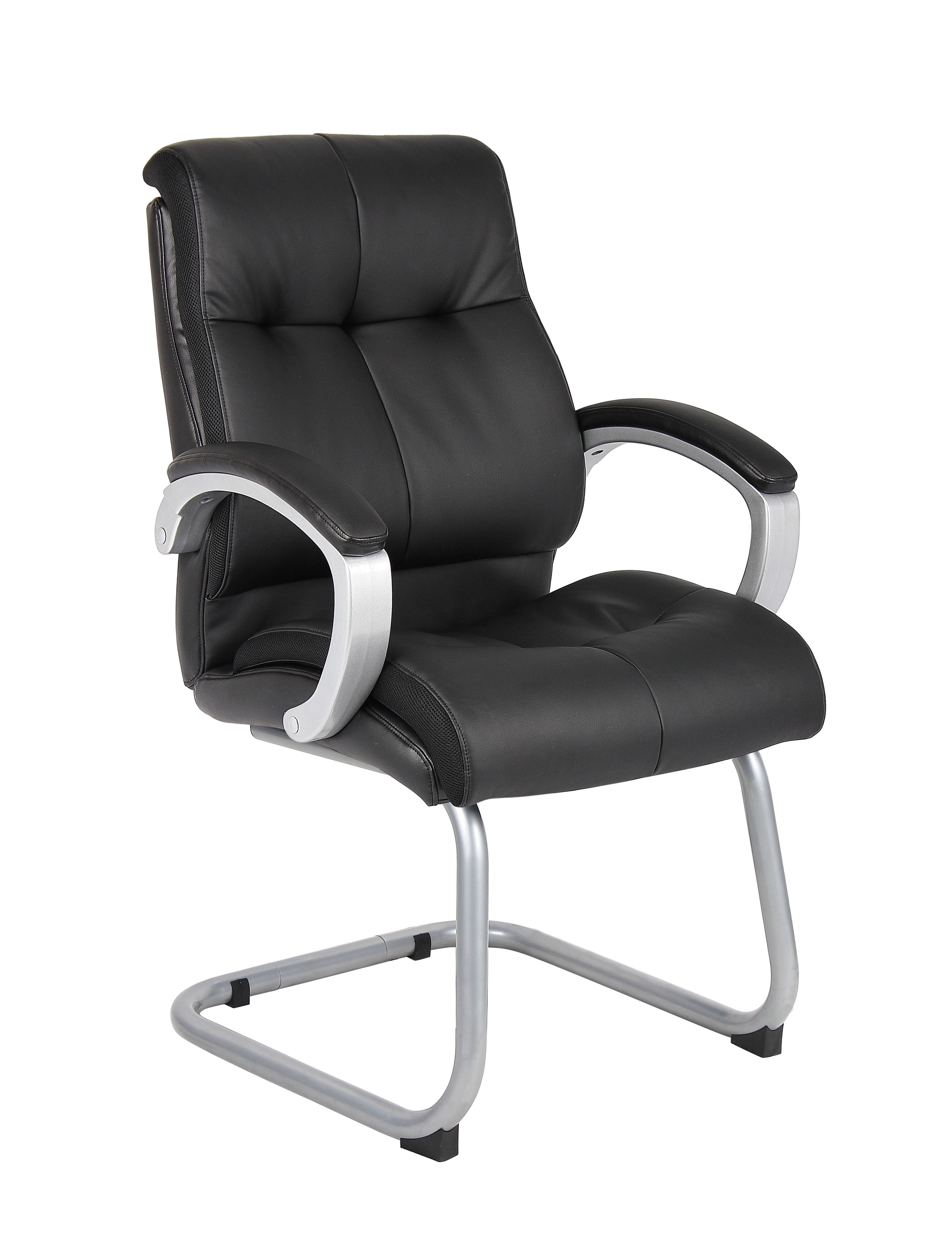 Boss Office & Home Black Double Plush Executive Guest Chair - Walmart