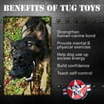thumbnail image 4 of USA-K9 by SodaPup Magnum Black Natural Rubber Grenade Chew Toy, Reward Toy, Tug Toy, Retrieving Toy and Treat Dispenser for The Most Aggressive Chewers, Guaranteed Tough, Black, Medium, 4 of 6