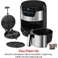 thumbnail image 4 of Gourmia 5-Quart Digital Air Fryer + Waffle Maker, 4 of 4