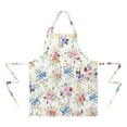 thumbnail image 2 of Pioneer Flower Floral Print Pattern Apron-Garden Aprons for Women with Pockets-Cotton Linen Waterproof Kitchen Cooking Gardening Aprons Adjustable for Kitchen,Cooking,BBQ and Salon 33x27 Inch, 2 of 7