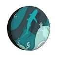 thumbnail image 2 of 14'' Green Marine Life Art Tire Cover, Universal Spare Wheel Covers, Dust-Proof, Water-Proof, Sun-Proof and Corrosion-Proof, 2 of 9