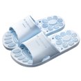 thumbnail image 4 of Naierhg Solid Color PVC Massage Summer Anti-skid Slippers Bathroom Shower Beach Sandal for Home Light Blue, 4 of 8