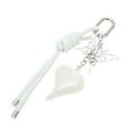 thumbnail image 5 of Unique Bargains 1 Pc Stylish Hearts Braided Rope Handbag Charm Bag Accessories White, 5 of 5