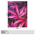 thumbnail image 4 of HENGT Super Soft Warm Cozy Throw Blanket Lightweight Flannel Wearable Blanket for Bed Couch Sofa Chair Home Decor, Pink Weed Leaf, 4 of 6