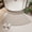 Beige_Base#330, variant on Bathroom Floor Mat, Curved Absorbent Non Slip with Waterproof Backing for Corner Showers and Entryways