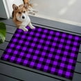 thumbnail image 5 of Black Purple Plaid Bathroom Rug Washable 2x3 Entryway Rug Non Slip Farmhouse Simple Buffalo Checked Front Door Mat Low Pile Indoor Doormat Throw Floor Carpet for Kitchen Bedroom Entrance, 5 of 8