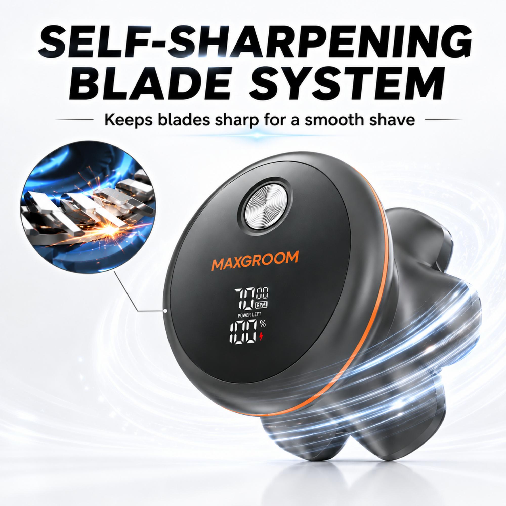 MAXGROOM 7D Floating Head Electric Shaver for Bald Men, Gray photo 5
