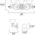 thumbnail image 3 of Maxim Lighting - Three Light Bath Vanity - Bath Vanity - Manor-3 Light Early, 3 of 4