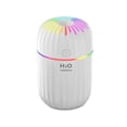 thumbnail image 3 of Humidificador de aire 300 ml Dormitorio USB Dormitorio Difusor de aroma con luz nocturna Llenarable Bajo Ruido Misturero Misturero Pulverizador Hogar Habitación Doble Blanco Inevent HA028352-01B, 3 of 7