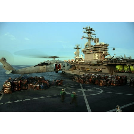 - LAMINATED POSTER Sailors aboard the Military Sealift Command fast combat support ship USNS Bridge (T-AOE 10) clear th Poster Print 24 x 36