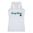 thumbnail image 1 of W Republic 557-221-WHT-02 Women George Mason Patriots Script Tank T-Shirt, White - Medium, 1 of 1