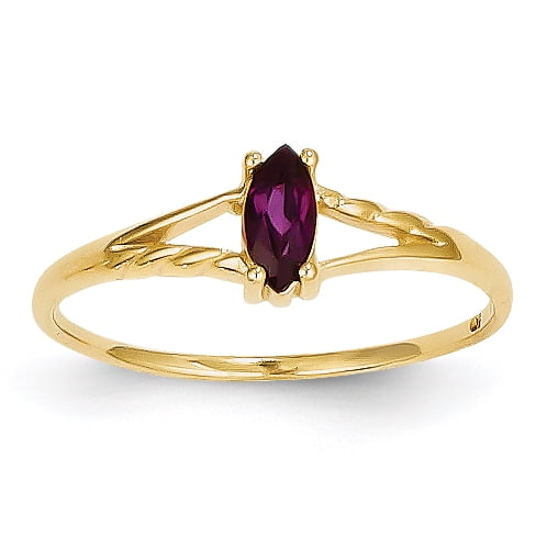 14k Rhodolite Garnet Birthstone Ring by Saris and Things QG