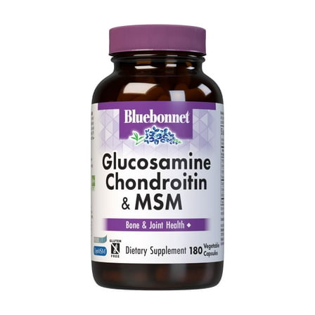 Bluebonnet Glucosamine Chondroitin & MSM, Glucosamine, Bone & Joint Health*, 180 Days