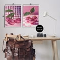 thumbnail image 3 of Stupell Industries Retro Glam Checkerboard Cherries Food & Beverage Painting Gray Framed Art Print Wall Art, 20 x 30, Set of 2, 3 of 8