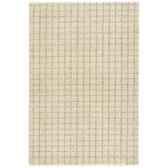 Dash & Albert Conall Hand Micro Hooked Wool Rug, 3' x 5', Natural