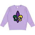thumbnail image 2 of Inktastic Fleur De Lis Mardi Gras Holiday Toddler Sweatshirt, 2 of 4
