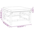 thumbnail image 4 of vidaXL Garden Footstool with Light Grey Cushion Bamboo, 4 of 4