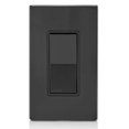 thumbnail image 3 of Leviton 5601-2E Rocker Switch Decora Single-Pole 15 Amp 120/277 VAC Grounding Residential Grade Quickwire Push-In & Side Wired - Black (Pkg of 10), 3 of 4