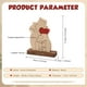 thumbnail image 2 of Adorno de oso de madera personalizado: escultura de oso personalizada con 2 a 6 nombres de familia, regalo de decoración del hogar para mamá, abuela, papá (6 nombres), 2 of 7