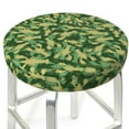 thumbnail image 3 of Bingfone 12 Inch Padded Round Bar Stool Cover Cushion With Elastic Fabric Round Chair Seat - Crayfish Army, 3 of 7