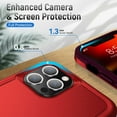 thumbnail image 5 of For Motorola Moto G Power 2024 Heavy Duty Hybrid Rugged 2in1 Shockproof Protective with Magnetic Ring Stand Holder Phone Case Cover by Xpression - Red, 5 of 9