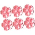 thumbnail image 1 of Elegante soporte para palillos de cerámica con forma de flor de cerezo, soporte para cuchara de cena, soporte para cuchillo y tenedor, soporte para palillos Sakura (juego de 6), 1 of 5